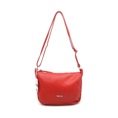 Женская кожаная сумка VEZZE 1813 красная