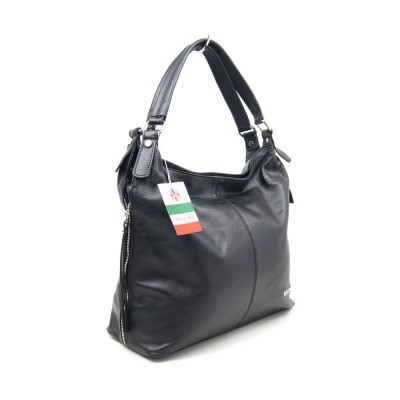 Женская кожаная сумка VEZZE 2455 черная Женская кожаная сумка VEZZE 2455 черная