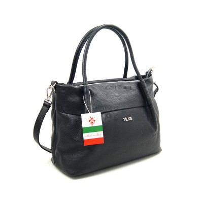 Женская кожаная сумка VEZZE 2472 черная Женская кожаная сумка VEZZE 2472 черная