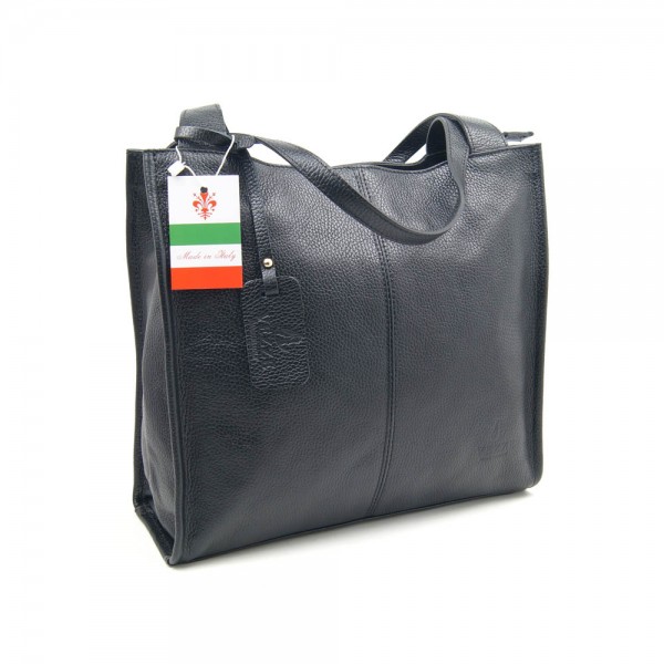 Женская кожаная сумка VEZZE 2328-S черная