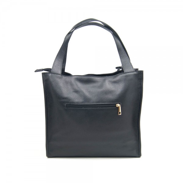 Женская кожаная сумка VEZZE 2328-S черная