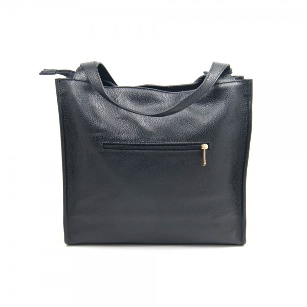 Женская кожаная сумка VEZZE 2328-S черная