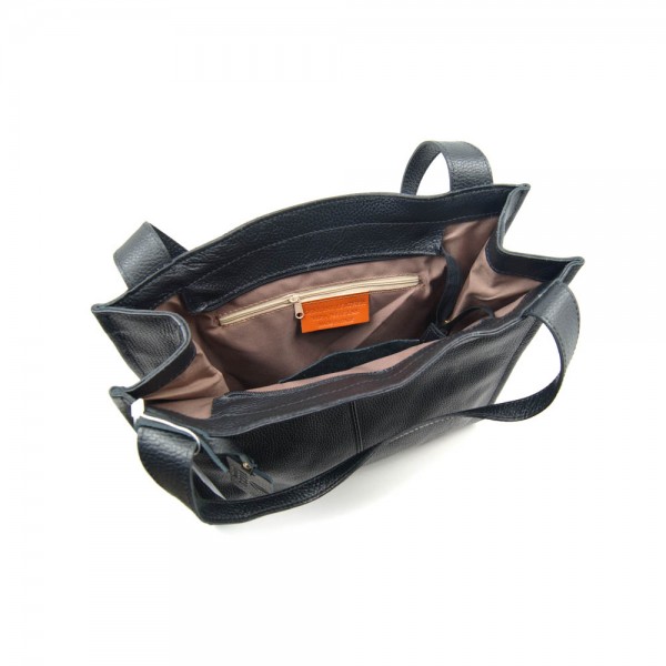 Женская кожаная сумка VEZZE 2328-S черная