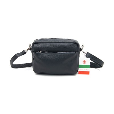 Сумка кожаная кросс-боди VEZZE 2512 черная Сумка кожаная кросс-боди VEZZE 2512 черная