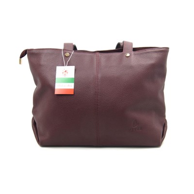 Женская кожаная сумка VEZZE 2518 бордовая Женская кожаная сумка VEZZE 2518 бордовая