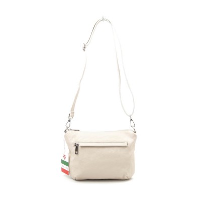 Сумка кожаная кросс-боди VEZZE 2528 светло-бежевая