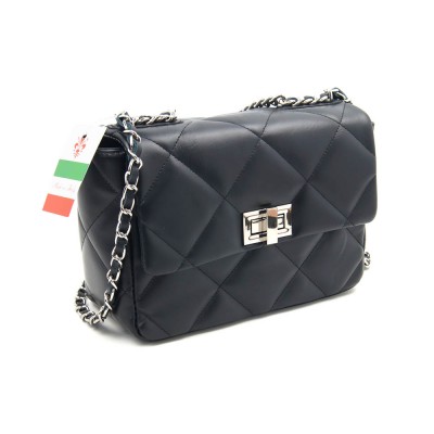 Женская кожаная сумка кросс-боди VEZZE 2543 черная Женская кожаная сумка кросс-боди VEZZE 2543 черная