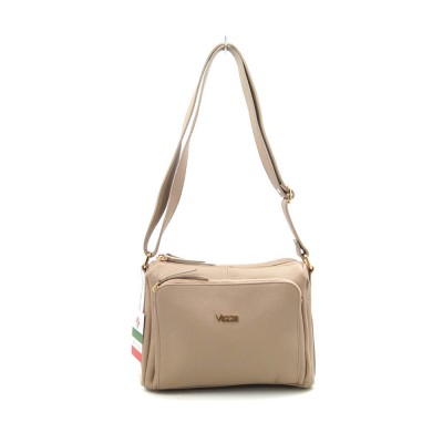 Женская кожаная сумка VEZZE 1355НG бежевая