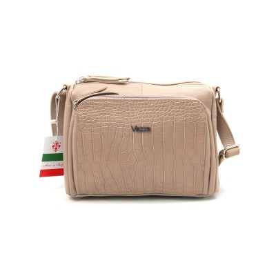 Женская кожаная сумка VEZZE 1355H бежевая крокодил Женская кожаная сумка VEZZE 1355H бежевая крокодил