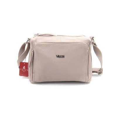 Женская кожаная сумка VEZZE 1355Н бежевая Женская кожаная сумка VEZZE 1355Н бежевая