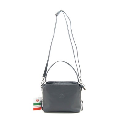 Женская кожаная сумка VEZZE 1338 темно-серая