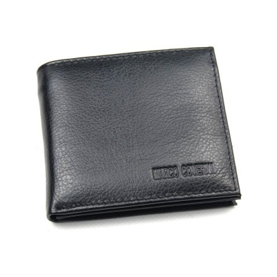 Мужской кожаный кошелек Marco Coverna M115 черный Мужской кожаный кошелек Marco Coverna M115 черный