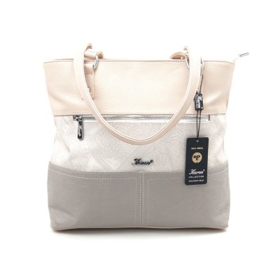 Сумка женская Karen Kleo N210 (VR17) бежево-серая Сумка женская Karen Kleo N210 (VR17) бежево-серая