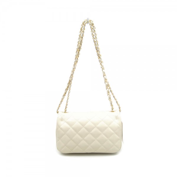 Женская кожаная сумка кросс-боди VEZZE 2448 светло-бежевая