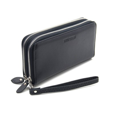 Мужской кожаный бумажник Marco Coverna M-39-3 Bigger черный