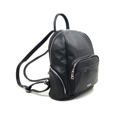Женский кожаный рюкзак VEZZE 2558 черный Женский кожаный рюкзак VEZZE 2558 черный