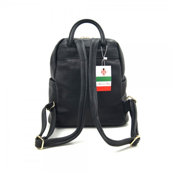 Женский кожаный рюкзак VEZZE 2561 черный