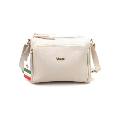 Женская кожаная сумка VEZZE 1355НG светло-бежевая Женская кожаная сумка VEZZE 1355НG светло-бежевая