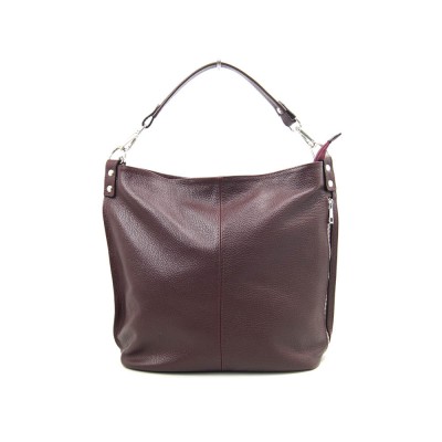 Женская кожаная сумка VEZZE 2495 бордовая