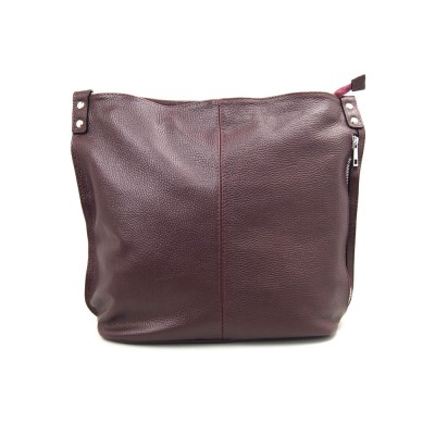 Женская кожаная сумка VEZZE 2495 бордовая Женская кожаная сумка VEZZE 2495 бордовая