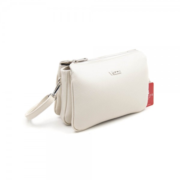 Женская кожаная сумка VEZZE 2295G светло-бежевая