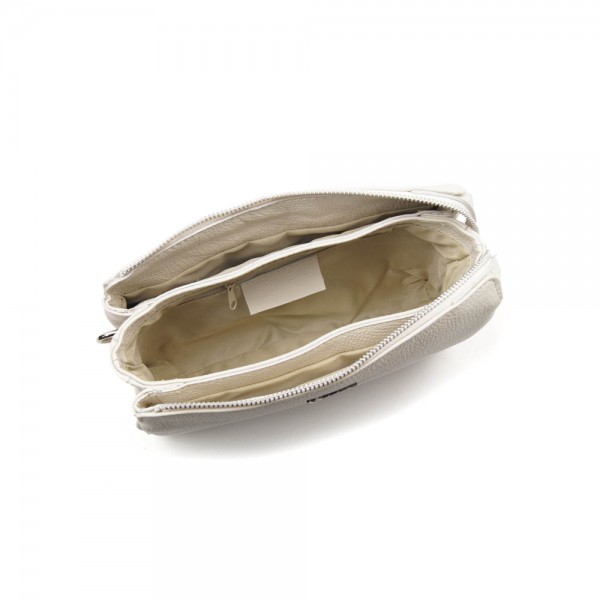 Женская кожаная сумка VEZZE 2295G светло-бежевая