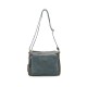Женская кожаная сумка VEZZE 1355H серая с замшей Женская кожаная сумка VEZZE 1355H серая с замшей
