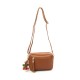 Женская кожаная сумка кросс-боди VEZZE 2386 рыжая Женская кожаная сумка кросс-боди VEZZE 2386 рыжая