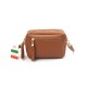 Женская кожаная сумка кросс-боди VEZZE 2386 рыжая Женская кожаная сумка кросс-боди VEZZE 2386 рыжая