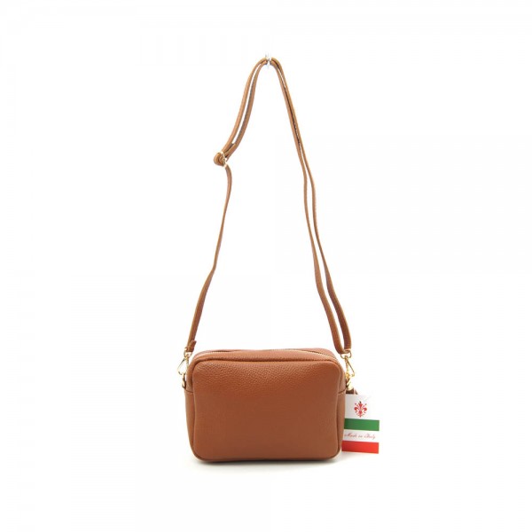 Женская кожаная сумка кросс-боди VEZZE 2386 рыжая Женская кожаная сумка кросс-боди VEZZE 2386 рыжая