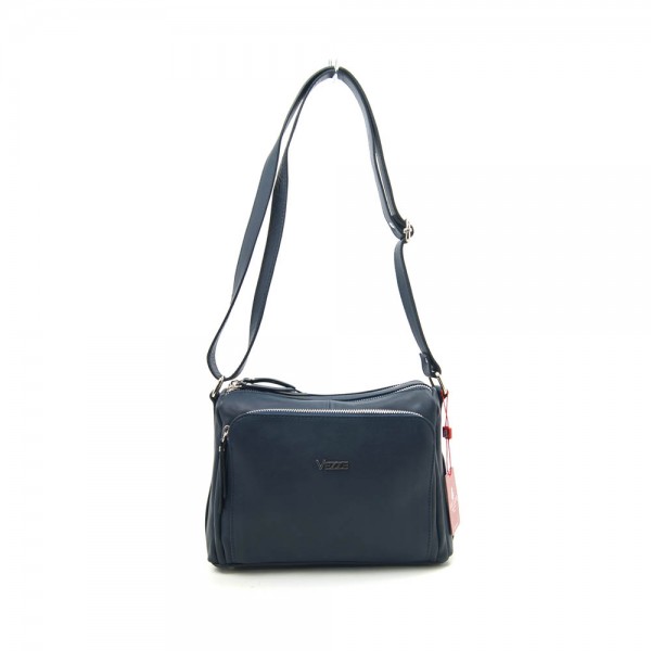 Женская кожаная сумка VEZZE 1355M синяя Женская кожаная сумка VEZZE 1355M синяя