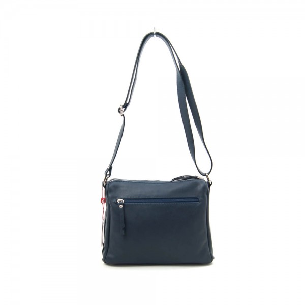 Женская кожаная сумка VEZZE 1355M синяя Женская кожаная сумка VEZZE 1355M синяя
