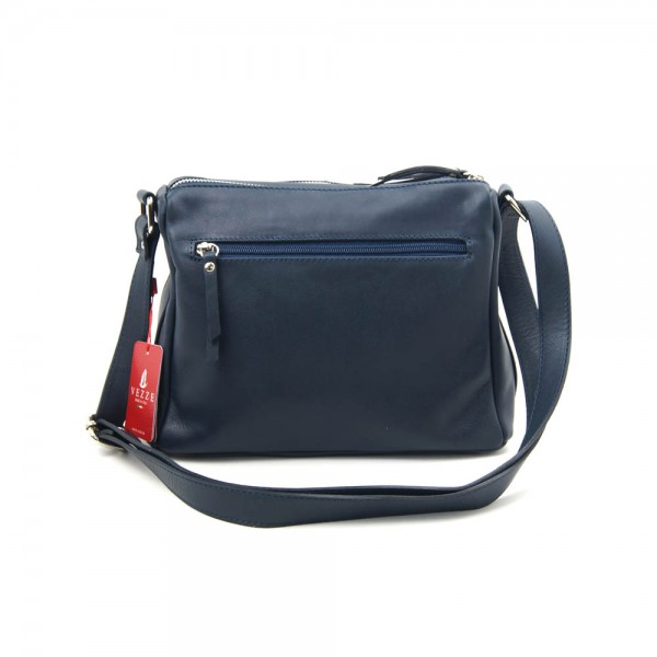 Женская кожаная сумка VEZZE 1355M синяя Женская кожаная сумка VEZZE 1355M синяя