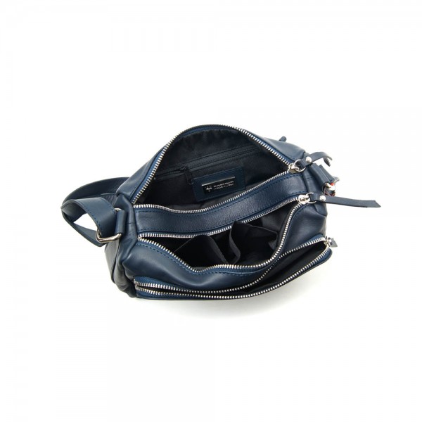 Женская кожаная сумка VEZZE 1355M синяя Женская кожаная сумка VEZZE 1355M синяя