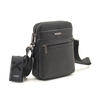 Мужская кожаная сумка Luxon 1670-6 черная Мужская кожаная сумка Luxon 1670-6 черная