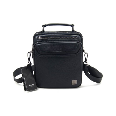 Мужская кожаная сумка Luxon 445-4 черная