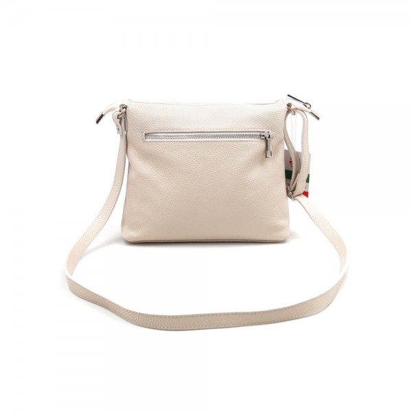 Женская кожаная сумка VEZZE 2327 светло-бежевая