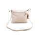 Женская кожаная сумка VEZZE 2327 светло-бежевая
