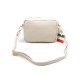 Женская кожаная сумка VEZZE 2342 светло-бежевая
