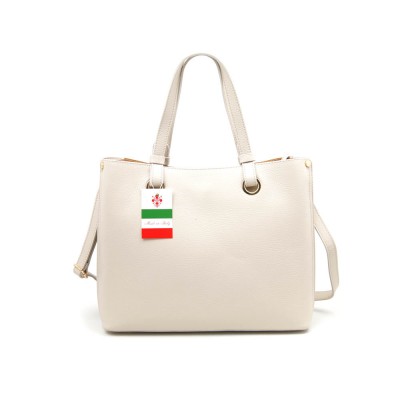 Женская кожаная сумка VEZZE 2592 светло-бежевая