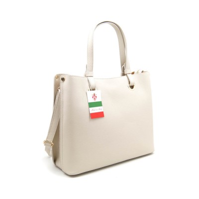 Женская кожаная сумка VEZZE 2592 светло-бежевая