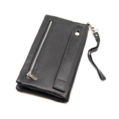 Мужской кожаный бумажник-клатч MD 5581A черный Мужской кожаный бумажник-клатч MD 5581A черный