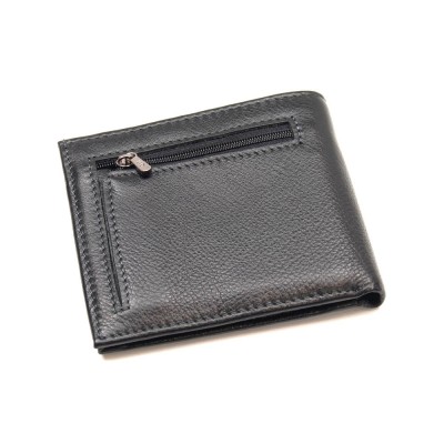 Мужское кожаное портмоне MD 237A черное Мужское кожаное портмоне MD 237A черное