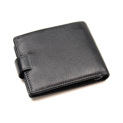 Мужской кожаный кошелек MD 22-089 черный Мужской кожаный кошелек MD 22-089 черный