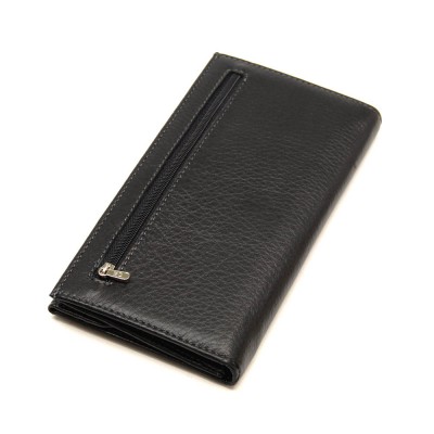 Мужской кожаный купюрник MD 4М-195 черный Мужской кожаный купюрник MD 4М-195 черный