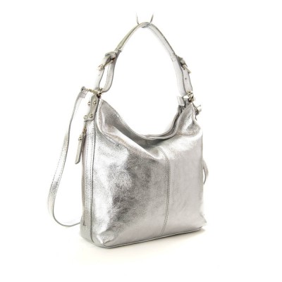 Женская кожаная сумка VEZZE 088 серебро Женская кожаная сумка VEZZE 088 серебро