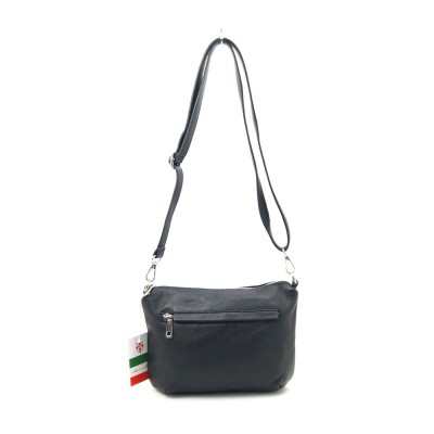 Сумка кожаная кросс-боди VEZZE 2528 черная