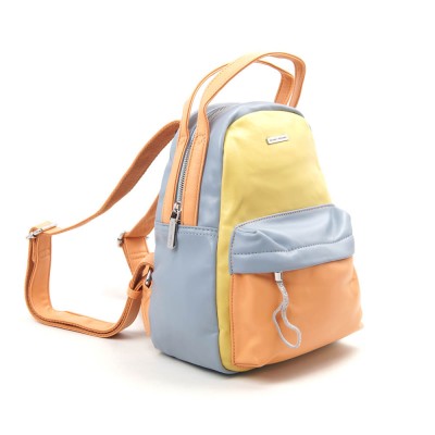 Рюкзак женский Velina Fabbiano 552979 голубо-оранжевый Рюкзак женский Velina Fabbiano 552979 голубо-оранжевый