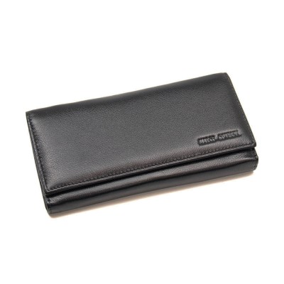 Женский кожаный кошелек Marco Coverna (1412-1) черный