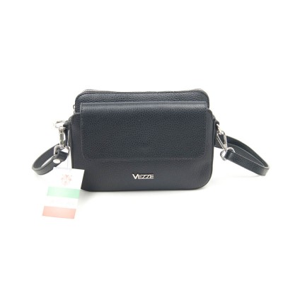 Женская кожаная сумка VEZZE 2404 черная Женская кожаная сумка VEZZE 2404 черная